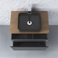 Тумба под раковину Raval Morelle 80 подвесная Mrl.01.80/P/A-T/RL антрацит/трюфель — 3