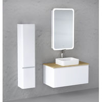 Шкаф с зеркалом для ванной Raval Morelle 60 Mrl.03.60/W/RL с подсветкой — 3