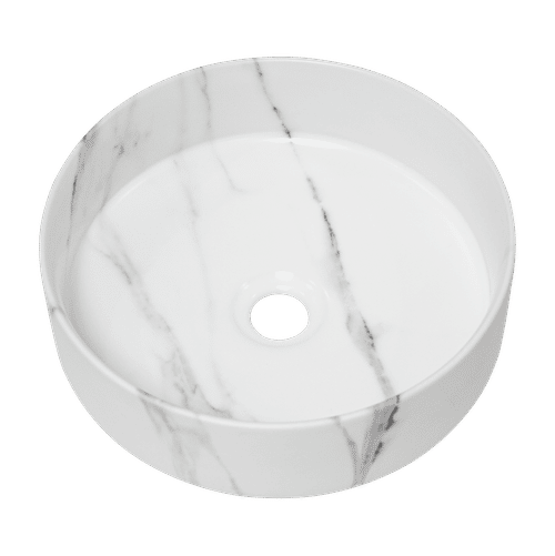 Раковина Milleau Nuage 36 см / MU7044A-MWM белый мрамор