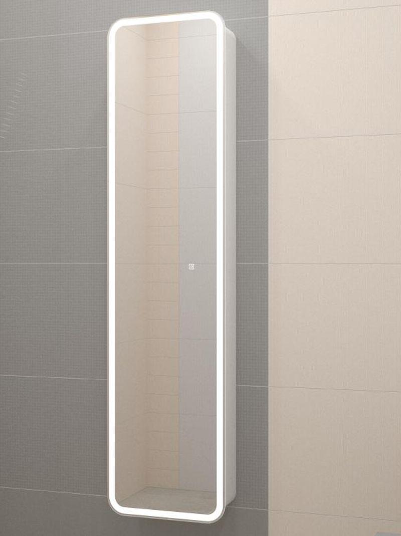 ЛОРЕНЦО Зеркало-пенал 400х1600, с розеткой LED