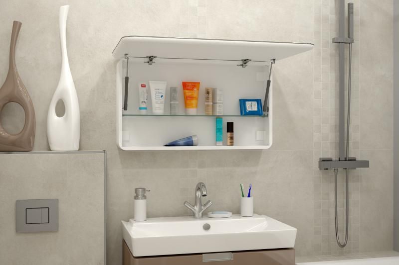 ТОКИО Зеркало-шкаф 900х530 с розеткой LED