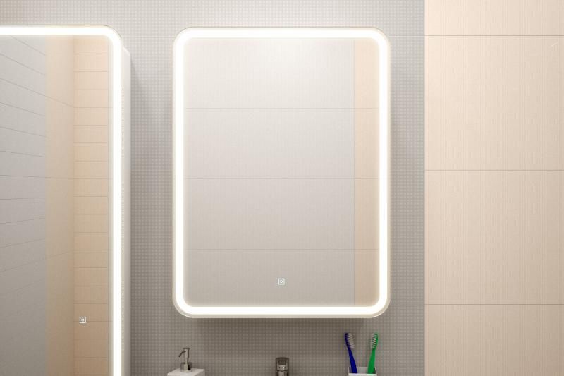ЭЛИОТ Зеркало-шкаф 600х800, левый с розеткой LED