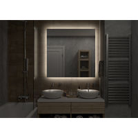 Зеркало Misty Нембус 1000х1000 Led холодная подсветка с подогревом / НЕМ-02-100/100-14 — 2