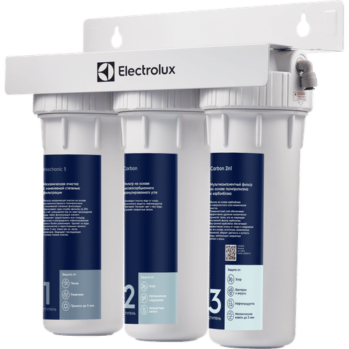 Фильтр для очистки воды Electrolux AquaModule Carbon 2in1 Prof для очистки воды с высоким содержанием хлора и механических примесей