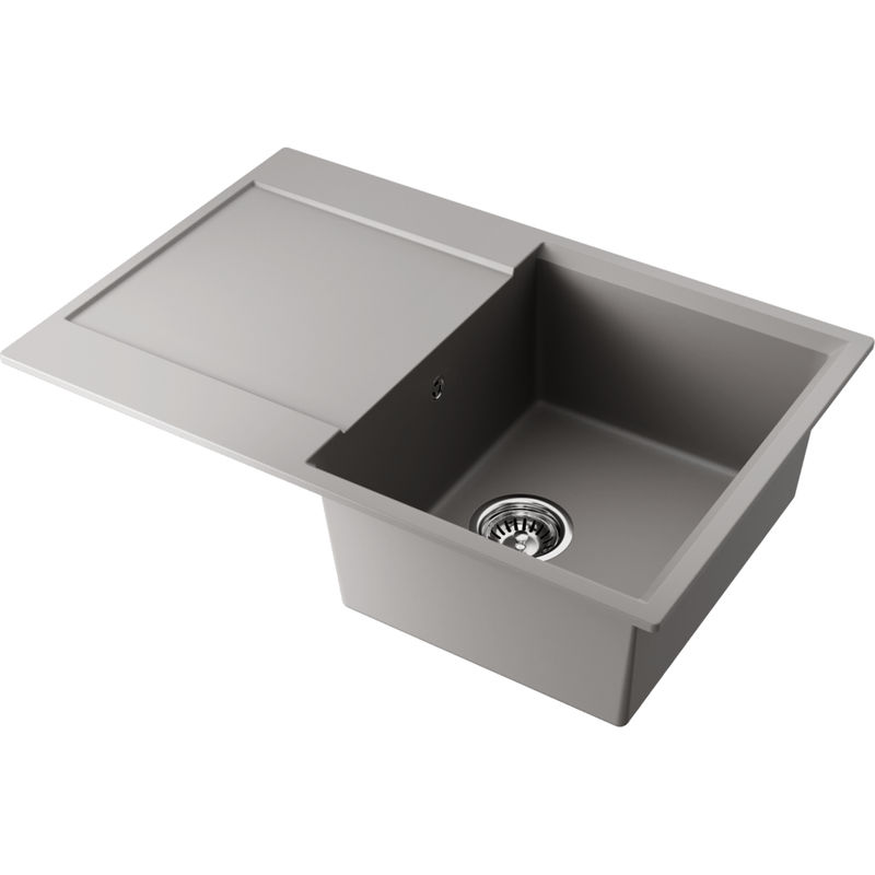 Кухонная мойка из искусственного камня Omoikiri Daisen 78-GR 4993325 (artgranit/leningrad grey)
