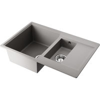 Кухонная мойка из искусственного камня Omoikiri Daisen 78-2-GR 4993332 (artgranit/leningrad grey) — 1