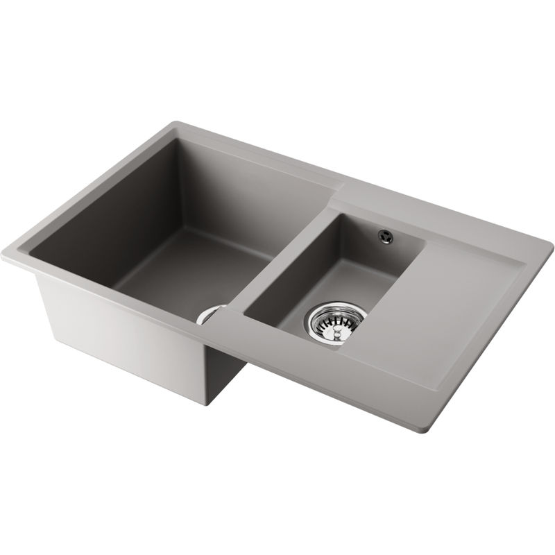 Кухонная мойка из искусственного камня Omoikiri Daisen 78-2-GR 4993332 (artgranit/leningrad grey)