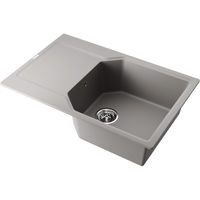 Кухонная мойка из искусственного камня Omoikiri Yonaka 78-LB-GR 4993339 (artgranit/leningrad grey) — 1