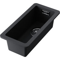 Кухонная мойка из искусственного камня Omoikiri Kata 20-U-BL 4993375 (artgranit/черный) — 1