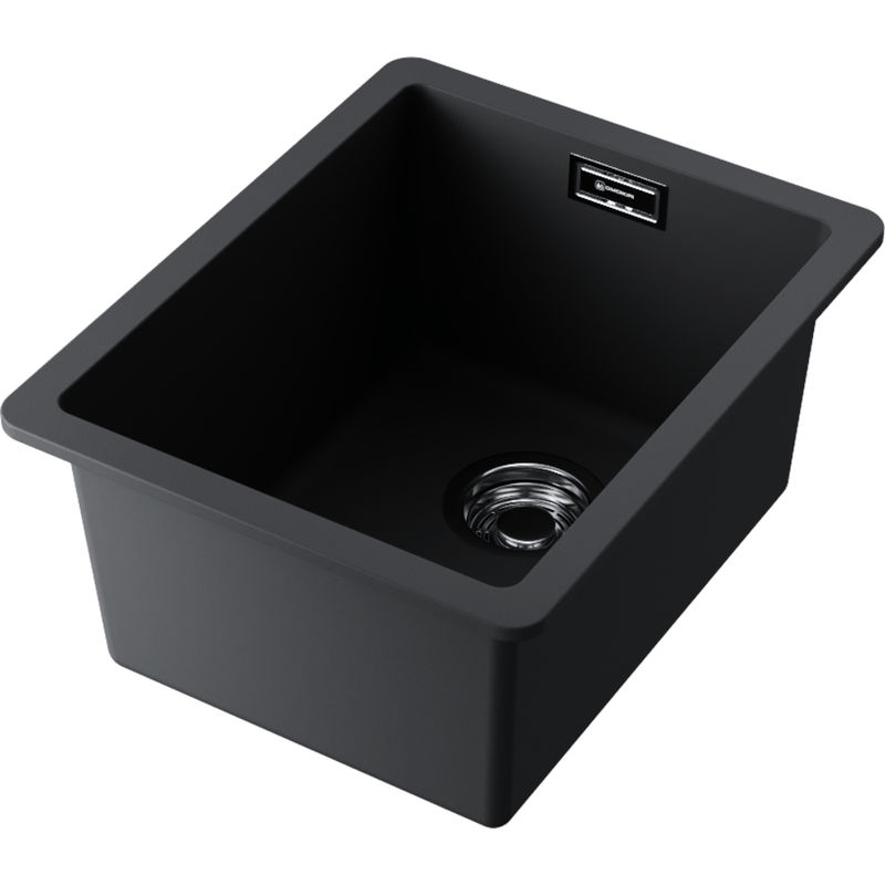Кухонная мойка из искусственного камня Omoikiri Kata 34-U-BL 4993382 (artgranit/черный)