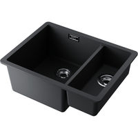 Кухонная мойка из искусственного камня Omoikiri Kata 55-2-U-BL 4993389 (artgranit/черный) — 1