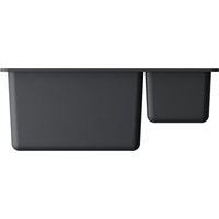 Кухонная мойка из искусственного камня Omoikiri Kata 55-2-U-BL 4993389 (artgranit/черный) — 3