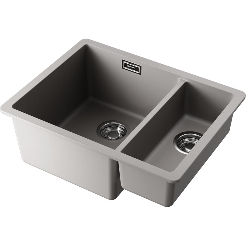 Кухонная мойка из искусственного камня Omoikiri Kata 55-2-U-GR 4993390 (artgranit/leningrad grey)
