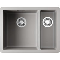 Кухонная мойка из искусственного камня Omoikiri Kata 55-2-U-GR 4993390 (artgranit/leningrad grey) — 2