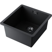 Кухонная мойка из искусственного камня Omoikiri Kata 40-U-BL 4993396 (artgranit/черный) — 1