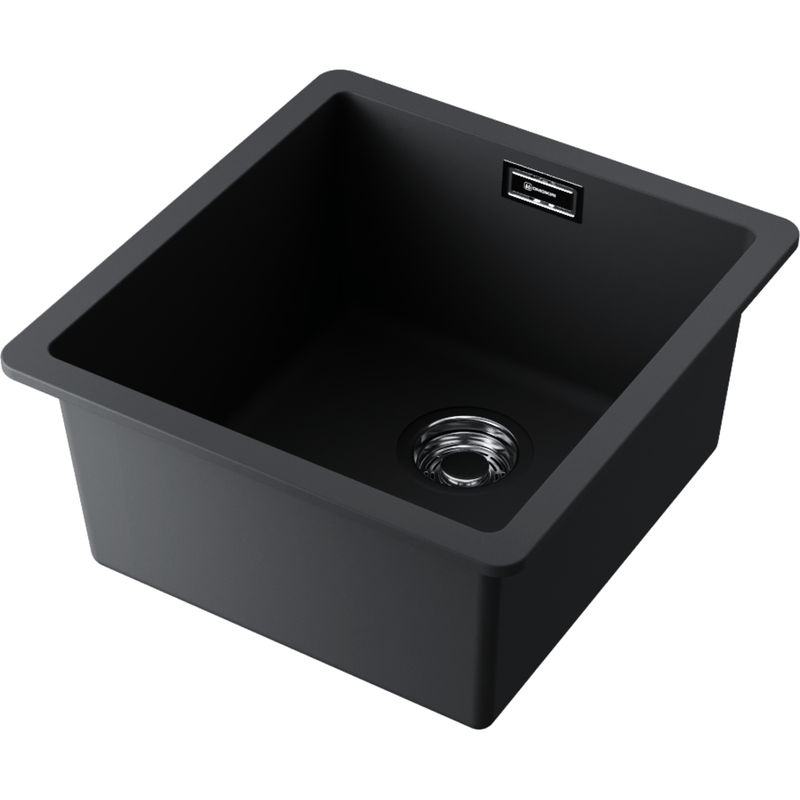 Кухонная мойка из искусственного камня Omoikiri Kata 40-U-BL 4993396 (artgranit/черный)