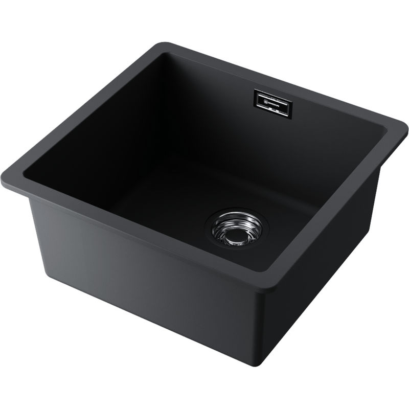 Кухонная мойка из искусственного камня Omoikiri Kata 44-U-BL 4993403 (artgranit/черный)
