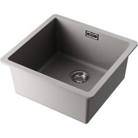 Кухонная мойка из искусственного камня Omoikiri Kata 44-U-GR 4993404 (artgranit/leningrad grey) — 1