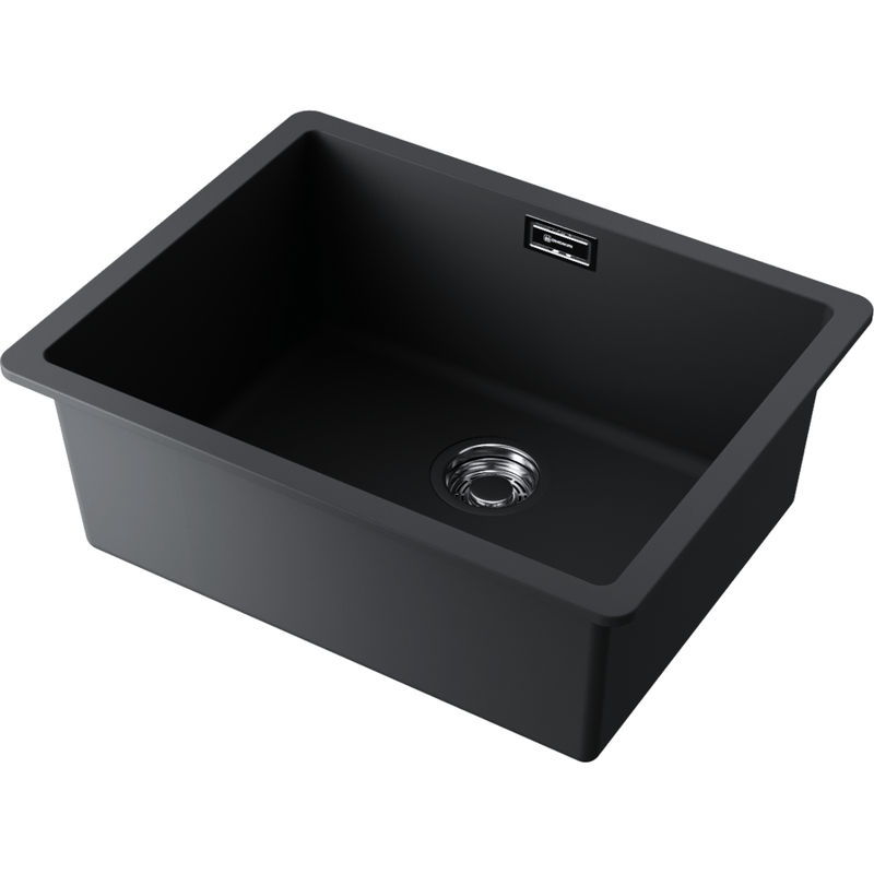 Кухонная мойка из искусственного камня Omoikiri Kata 54-U-BL 4993410 (artgranit/черный)