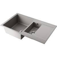 Кухонная мойка из искусственного камня Omoikiri Daisen 86-2-GR 4993475 (artgranit/leningrad grey) — 1