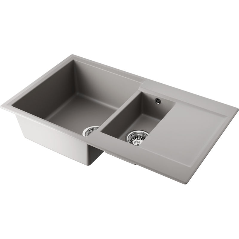 Кухонная мойка из искусственного камня Omoikiri Daisen 86-2-GR 4993475 (artgranit/leningrad grey)