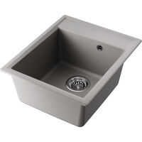 Кухонная мойка из искусственного камня Omoikiri Daisen 42-GR 4993604 (artgranit/leningrad grey) — 1