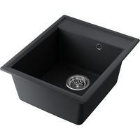 Кухонная мойка из искусственного камня Omoikiri Daisen 42-BL 4993606 (artgranit/черный) — 1