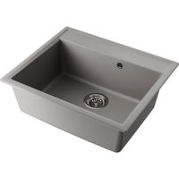 Кухонная мойка из искусственного камня Omoikiri Daisen 60-GR 4993620 (artgranit/leningrad grey) — 1