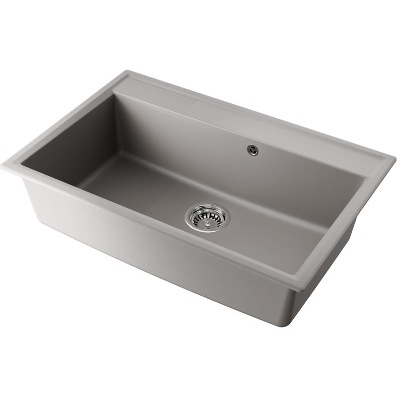 Кухонная мойка из искусственного камня Omoikiri Daisen 77-GR 4993628 (artgranit/leningrad grey)