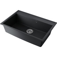 Кухонная мойка из искусственного камня Omoikiri Daisen 77-BL 4993630 (artgranit/черный) — 1