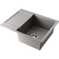Кухонная мойка из искусственного камня Omoikiri Daisen 65-GR 4993682 (artgranit/leningrad grey) — 1