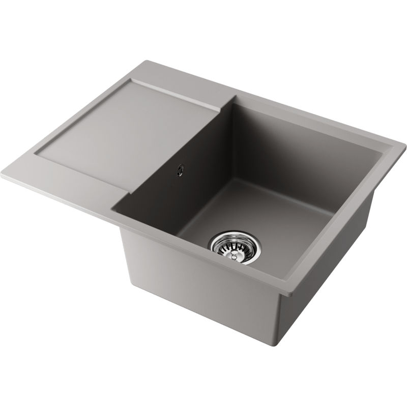 Кухонная мойка из искусственного камня Omoikiri Daisen 65-GR 4993682 (artgranit/leningrad grey)
