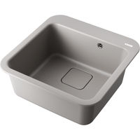 Кухонная мойка из искусственного камня Omoikiri Tasogare 51-GR 4993740 (artgranit/leningrad grey) — 1