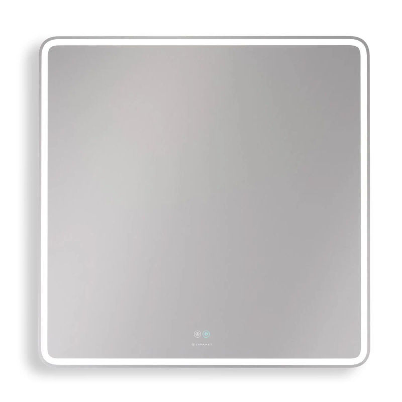 Зеркало Laparet Optimum 80х80 влагостойкое, подсветка, диммер и антизапотевание