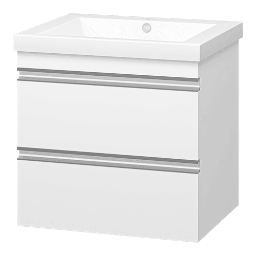 Тумба под раковину Misty Ингрид 60 подвесная с 2 ящ. П-Инг-01060-011П2Я