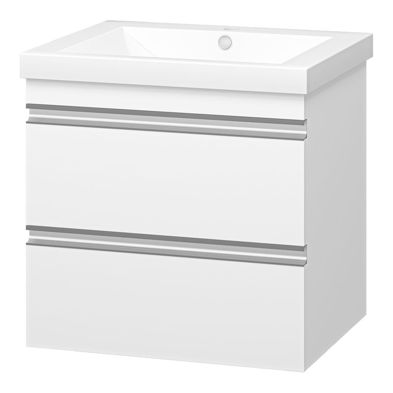 Тумба под раковину Misty Ингрид 60 подвесная с 2 ящ. П-Инг-01060-011П2Я