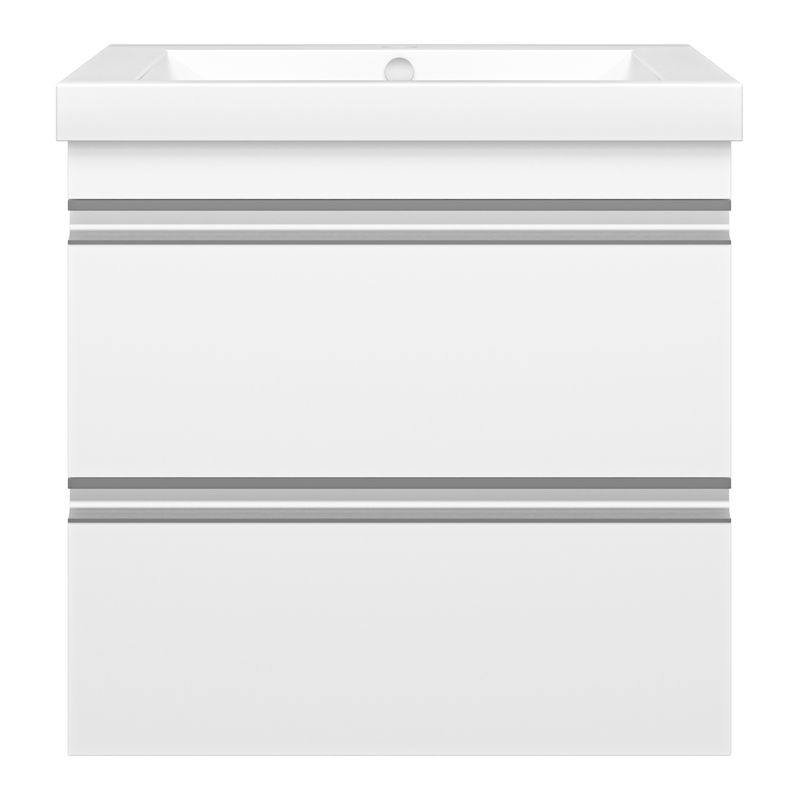 Тумба под раковину Misty Ингрид 60 подвесная с 2 ящ. П-Инг-01060-011П2Я