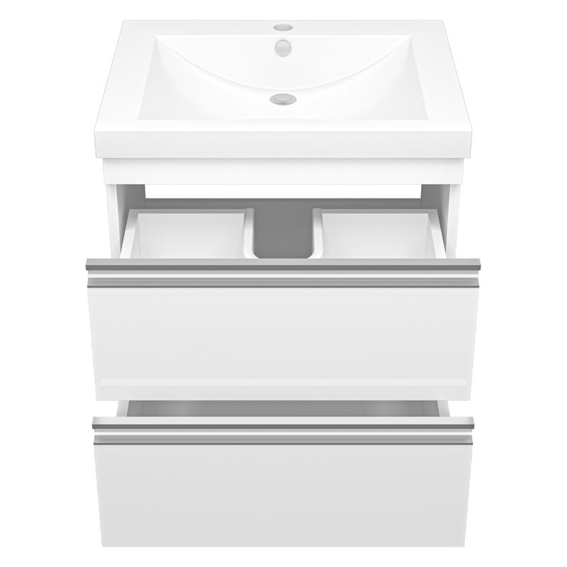 Тумба под раковину Misty Ингрид 60 подвесная с 2 ящ. П-Инг-01060-011П2Я