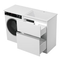Тумба под раковину Misty Ингрид 70 под стиральную машину напольная / П-Инг01070-012Я белая — 8