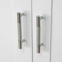 Тумба под раковину Misty Купер 90 напольная с Б/К левая / П-Куп01090-012БкЛ белая — 4