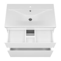 Тумба под раковину Misty Лаки 80 напольная с 2 ящ. / П-Лак-01080-0112Я белая эмаль — 5