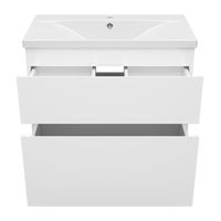 Тумба под раковину Misty Лаки 80 напольная с 2 ящ. / П-Лак-01080-0112Я белая эмаль — 3