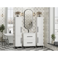 Тумба под раковину Misty Модерн 70 напольная 2 ящ. / П-Мод07070-011Пр белая матовая эмаль — 6