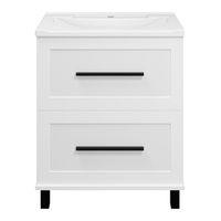 Тумба под раковину Misty Модерн 70 напольная 2 ящ. / П-Мод07070-011Пр белая матовая эмаль — 2