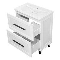 Тумба под раковину Misty Модерн 70 напольная 2 ящ. / П-Мод07070-011Пр белая матовая эмаль — 4