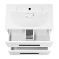 Тумба под раковину Misty Модерн 70 напольная 2 ящ. / П-Мод07070-011Пр белая матовая эмаль — 5