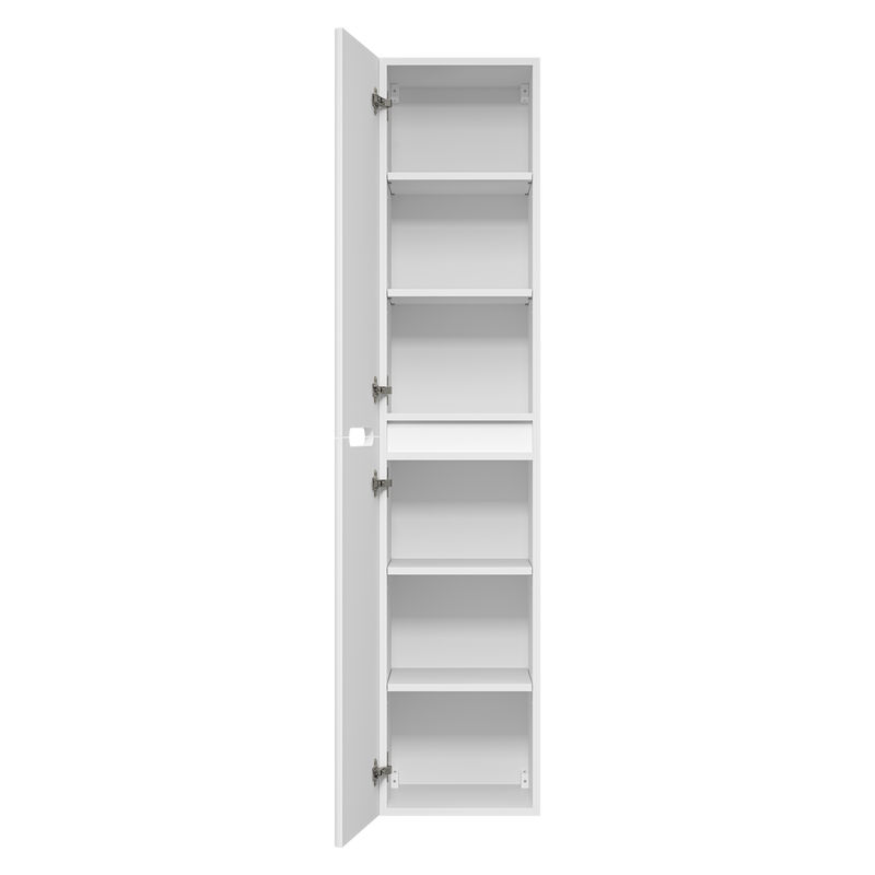 Шкаф-пенал для ванной Misty Роял 35 универсальный / П-Роя-01035-011П белая матовая эмаль