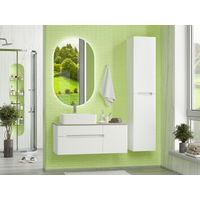 Шкаф-пенал для ванной Misty Роял 35 универсальный / П-Роя-01035-011П белая матовая эмаль — 7