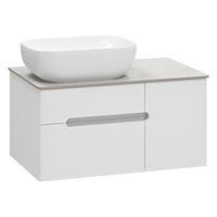 Тумба под раковину Роял 80 подвесная с 2 ящ. 1 дв. П-Роя-01080-011П2Я белый — 2
