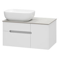 Тумба под раковину Роял 80 подвесная с 2 ящ. 1 дв. П-Роя-01080-011П2Я белый — 1